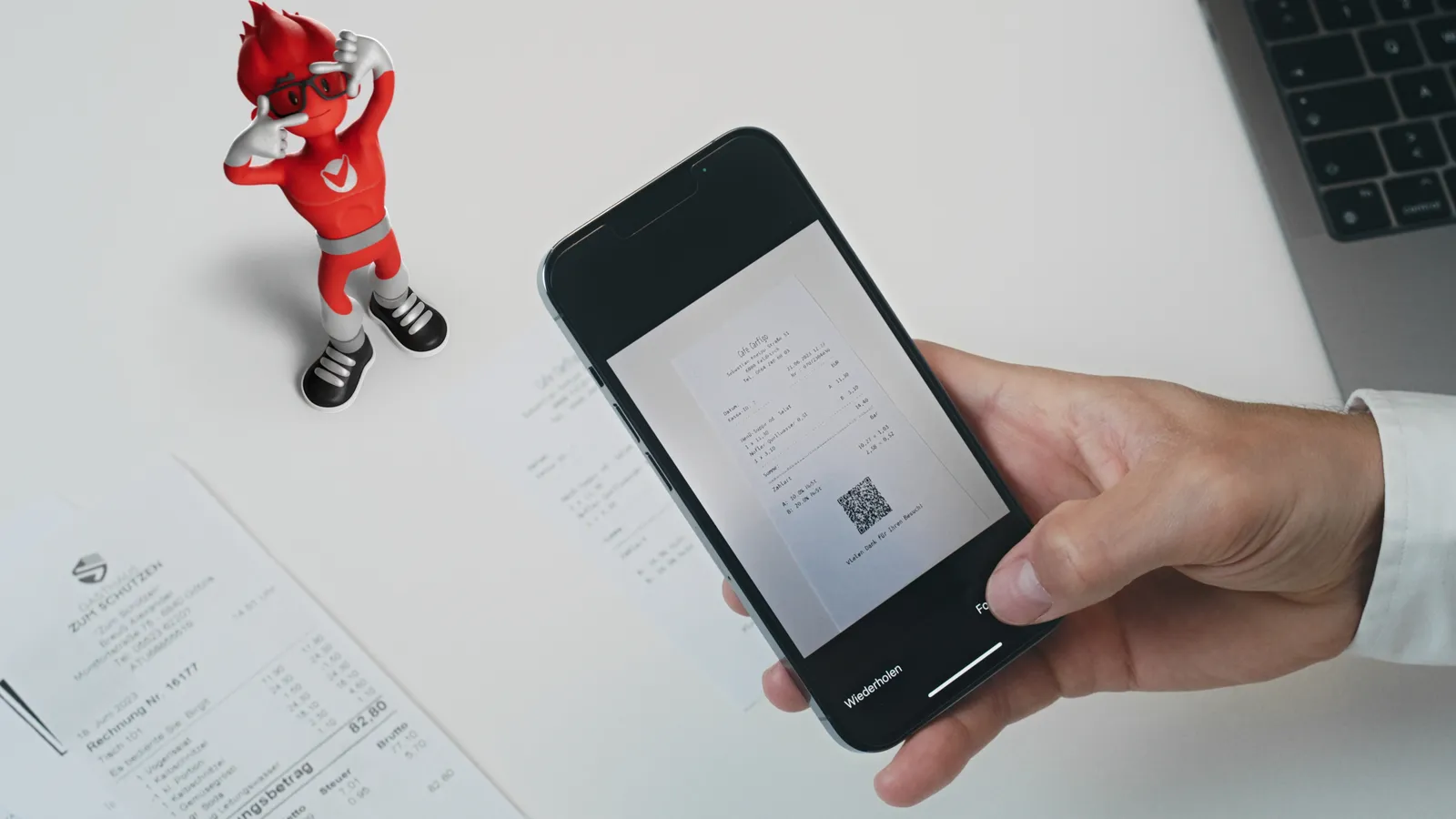 Reisespesen werden am Smartphone erfasst