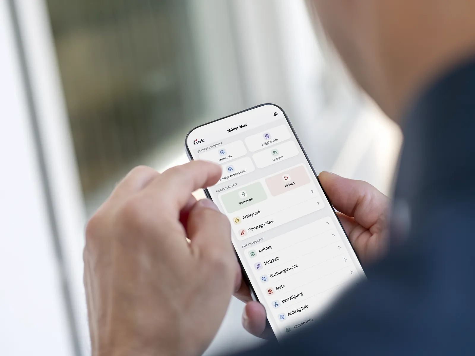 Fink Mobilversion am Smartphone