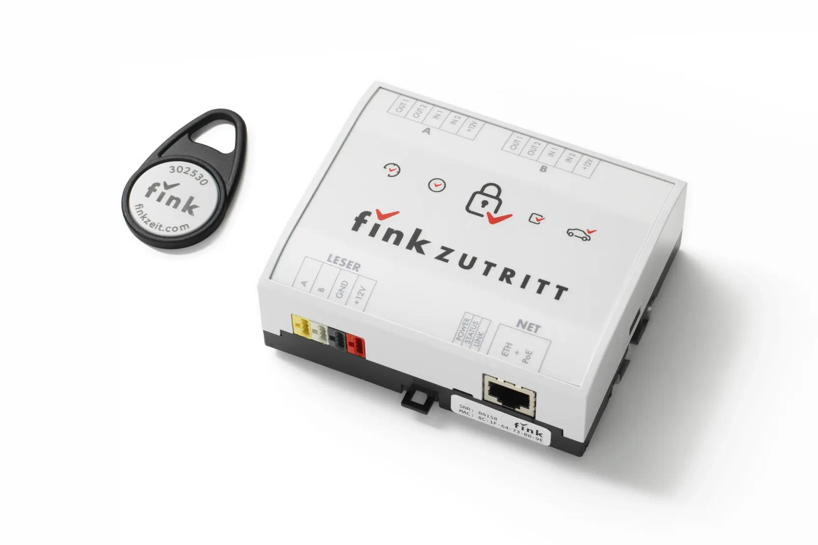 Fink Zutrittssteuerung mit RFID-Schlüsselanhänger